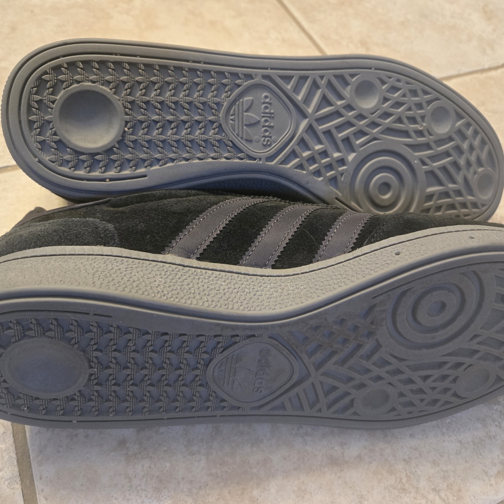 adidas Busenitz Black Suede Skate Sneakers with Gray Sole - Picture 3 of 4